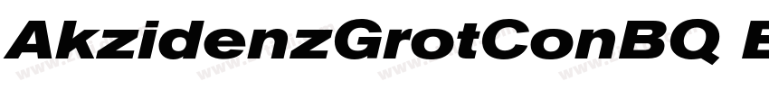 AkzidenzGrotConBQ Ex字体转换